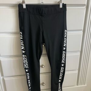 Golden Goose Black Leggings High-Waisted Performance